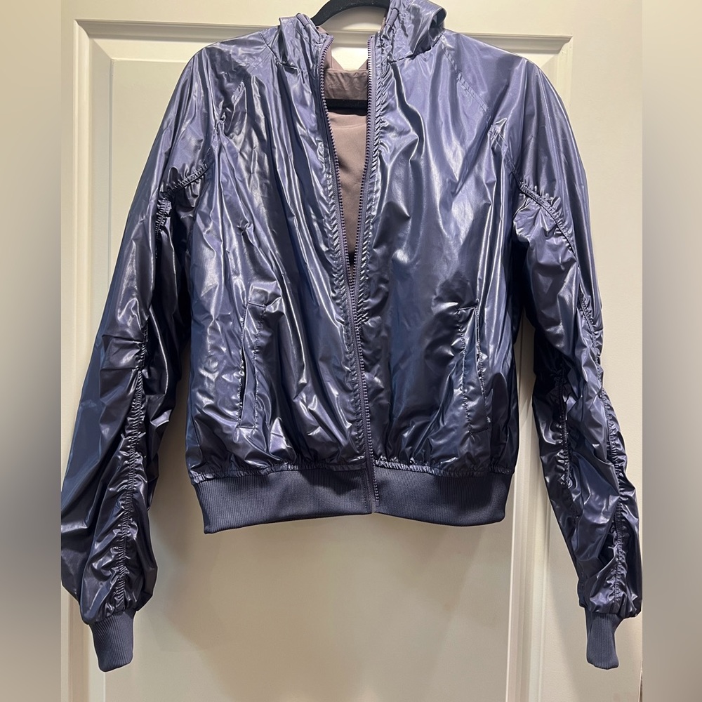 Fabletics Amara Jacket - Reversible - Purple Meta… - image 3